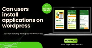 Can users install applications on wordpress