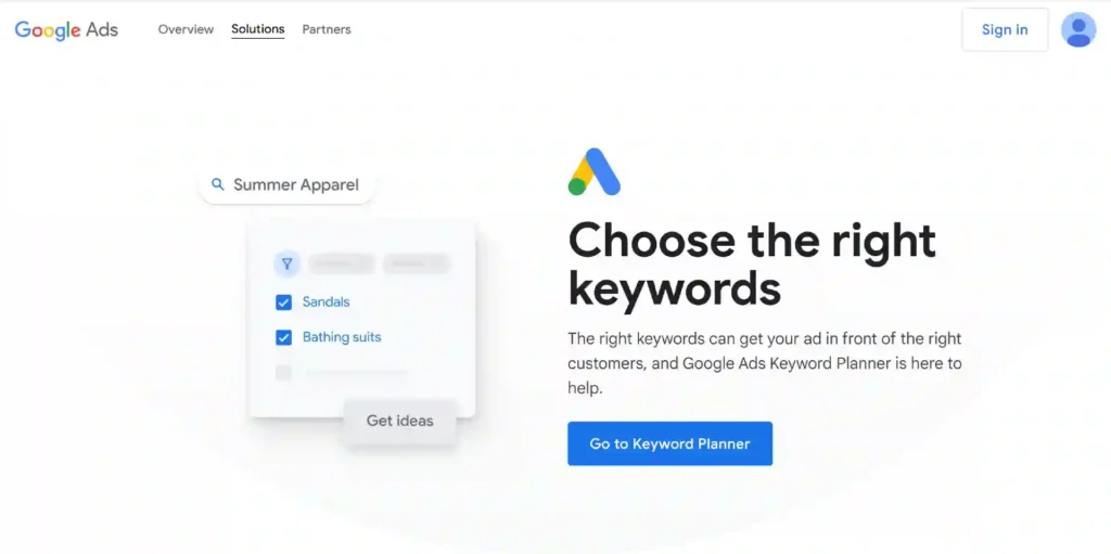 Google Keyword Planner